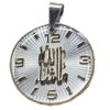 Pendant, Zinc Alloy Jewelry Findings, Flat Round, 29x36mm, Sold by PC