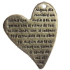 Pendant, Zinc Alloy Jewelry Findings, Heart, 38x47mm, Sold by Bag