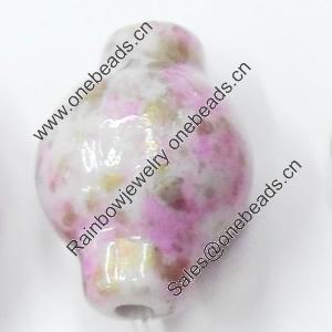 Spray-Painted Acrylic Beads, Lantern, 12x17mm, Sold by Bag