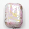 Spray-Painted Acrylic Beads, 10x14mm, Sold by Bag