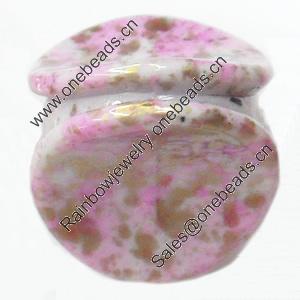 Spray-Painted Acrylic Beads, 17mm, Sold by Bag