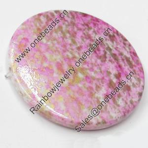 Spray-Painted Acrylic Beads, 41mm, Sold by Bag