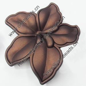 Spray-Painted Acrylic Flower, 62x67mm, Sold by PC