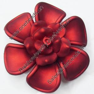 Spray-Painted Acrylic Flower, 55mm, Sold by PC