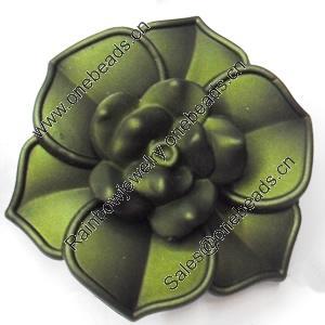 Spray-Painted Acrylic Flower, 54mm, Sold by PC
