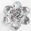 Electroplate Acrylic Flower, 52mm, Sold by PC