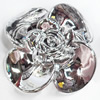 Electroplate Acrylic Flower, 47mm, Sold by PC