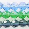 Round Crystal Beads,Handmade Faceted Round, 4mm, Sold per 13-14-Inch Strand