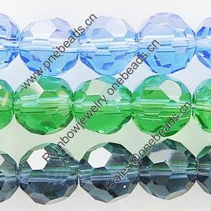 Round Crystal Beads,Handmade Faceted Round, 4mm, Sold per 13-14-Inch Strand