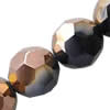 Round Crystal Beads, Antique Bronze-Plated, Handmade Faceted Round, 20mm, Sold per 14-Inch Strand