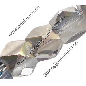 Cubic Crystal Beads, Faceted, 6mm, Sold per 15-Inch Strand