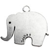 Pendant, Zinc Alloy Jewelry Findings Lead-free, elephant, 33x38mm, Sold by Bag