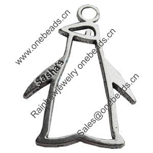 Pendant, Zinc Alloy Jewelry Findings Lead-free, 28x41mm, Sold by Bag