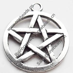 Pendant, Zinc Alloy Jewelry Findings Lead-free, 25x29mm, Sold by Bag