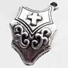 Pendant, Zinc Alloy Jewelry Findings Lead-free, 13x22mm, Sold by Bag