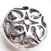 Hollow Bali Beads Zinc Alloy Jewelry Findings, 15x16mm, Sold by Bag