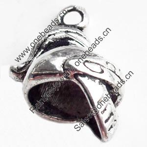 Pendant, Zinc Alloy Jewelry Findings Lead-free, 12x17mm, Sold by Bag