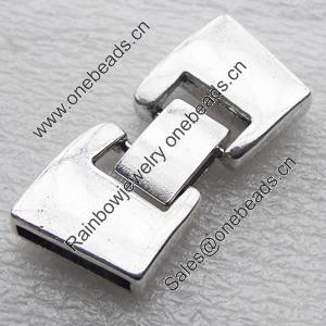 Clasps Zinc Alloy Jewelry Findings Lead-free, 18x19mm, Hole:15x3mm, Sold by Bag