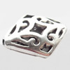 Hollow Bali Beads Zinc Alloy Jewelry Findings, 17x13mm, Sold by Bag