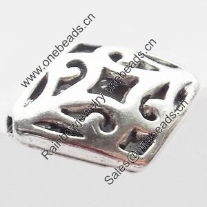 Hollow Bali Beads Zinc Alloy Jewelry Findings, 17x13mm, Sold by Bag