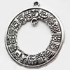 Pendant, Zinc Alloy Jewelry Findings Lead-free, 30x33mm, Sold by Bag