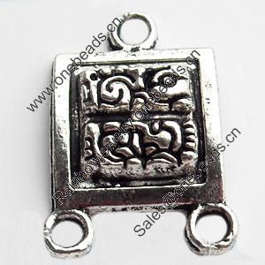 Connector, Zinc Alloy Jewelry Findings Lead-free, 13x20mm, Sold by Bag