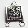 Connector, Zinc Alloy Jewelry Findings Lead-free, 13x20mm, Sold by Bag