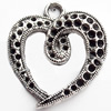 Pendant, Zinc Alloy Jewelry Findings Lead-free, 25x28mm, Sold by Bag