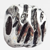 European Style Beads Zinc Alloy Jewelry Findings, 12x9mm Hole:5mm, Sold by Bag