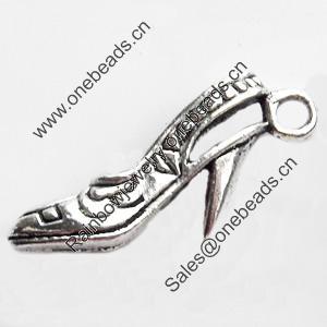 Pendant, Zinc Alloy Jewelry Findings Lead-free, 20x7mm, Sold by Bag
