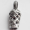 Pendant, Zinc Alloy Jewelry Findings Lead-free, 7x18mm, Sold by Bag