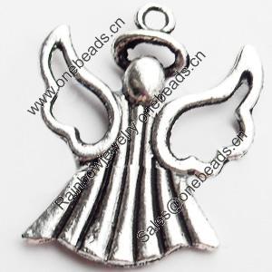 Pendant, Zinc Alloy Jewelry Findings Lead-free, 21x26mm, Sold by Bag
