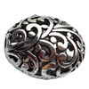 Hollow Bali Beads Zinc Alloy Jewelry Findings, 21x17mm, Sold by Bag