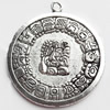 Pendant, Zinc Alloy Jewelry Findings Lead-free, 31x35mm, Sold by Bag