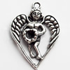 Pendant, Zinc Alloy Jewelry Findings Lead-free, 22x30mm, Sold by Bag