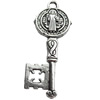 Pendant, Zinc Alloy Jewelry Findings Lead-free, Key, 20x51mm, Sold by Bag