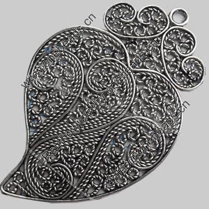 Pendant, Zinc Alloy Jewelry Findings Lead-free, 57x88mm, Sold by Bag