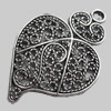 Pendant, Zinc Alloy Jewelry Findings Lead-free, 36x54mm, Sold by Bag