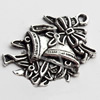 Pendant, Zinc Alloy Jewelry Findings Lead-free, 19x25mm, Sold by Bag