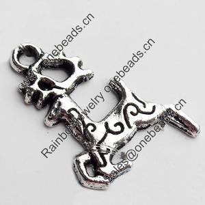 Pendant, Zinc Alloy Jewelry Findings Lead-free, 14x23mm, Sold by Bag