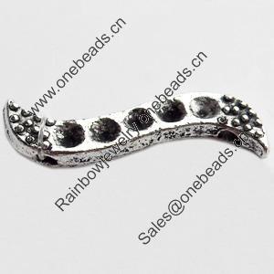 Connector, Zinc Alloy Jewelry Findings Lead-free, 19x6mm, Sold by Bag
