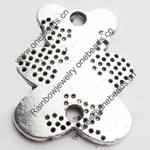 Connector, Zinc Alloy Jewelry Findings Lead-free, 23x29mm, Sold by Bag