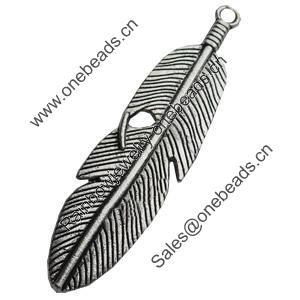 Pendant, Zinc Alloy Jewelry Findings Lead-free, 15x60mm, Sold by Bag