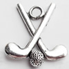 Pendant, Zinc Alloy Jewelry Findings Lead-free, 22x25mm, Sold by Bag