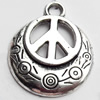 Pendant, Zinc Alloy Jewelry Findings Lead-free, 20x24mm, Sold by Bag