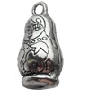 Pendant, Zinc Alloy Jewelry Findings Lead-free, 12x15mm, Sold by Bag