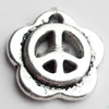 Pendant, Zinc Alloy Jewelry Findings Lead-free, 12mm, Sold by Bag