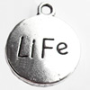 Pendant, Zinc Alloy Jewelry Findings Lead-free, 15x18mm, Sold by Bag