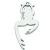 Pendant, Zinc Alloy Jewelry Findings, Lead-free, Frog 23x60mm, Sold by Bag