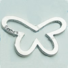 Connectors, Zinc Alloy Jewelry Findings, Lead-free, Hollow Butterfly 46x30mm, Sold by Bag